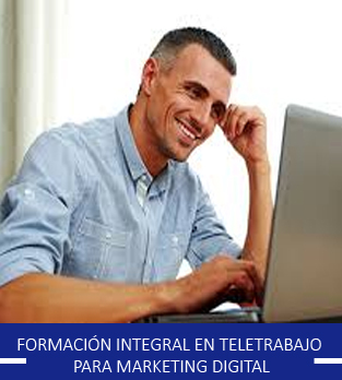 Curso online bonificado de Formación Integral en Teletrabajo para Marketing Digital